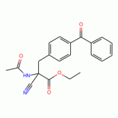 N-Acetyl-α-cyano-p-benzoyl-D,L-phenylalanine Ethyl Ester