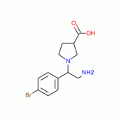 1-[2-Amino-1-(4-bromo-phenyl)-ethyl]-pyrrolidine-3-carboxylic acid hydrochloride