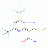5,7-Bis(trifluoromethyl)-2-(methylthio)pyrazolo-[1,5-a]pyrimidine-3-carboxamide