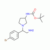 3-N-Boc-Amino-1-[2-amino-1-(4-bromo-phenyl)-ethyl]-pyrrolidine