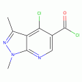 1,3-二甲基-4-氯-吡唑[3,4-b]并吡啶-5-甲酰氯