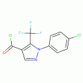 2-(4-Chlorophenyl)-3-(trifluoromethyl)pyrazole-4-carbonyl chloride