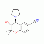 6-Cyano-3,4-dihydro-2,2-dimethyl-trans-4-(1-pyrrolidinyl)-2H-benzo-[b]-pyrano-3-ol
