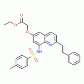 Ethyl 2-(2-[(E)-2-Phenyl-1-ethenyl]-6-quinolyloxy-8-p-toluenesulfonamido)acetate