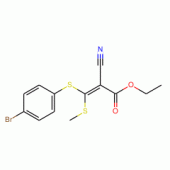 Ethyl 3-(4-bromophenylthio)-2-cyano-3-(methylthio)acrylate