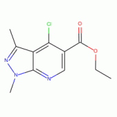 1,3-二甲基-4-氯-1H-吡唑[3,4-b]并吡啶-5-甲酸乙酯
