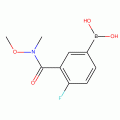 4-Fluoro-3-[(N-methoxy-N-methyl)carbamoyl]benzeneboronic acid 98%