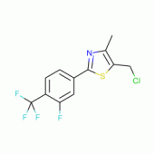 2-[3-Fluoro-4-(trifluoromethyl)phenyl]-4-methyl-5-chloromethyl Thiazole