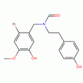 N-(p-Hydroxyphenethyl)-N-(2-bromo-5-hydroxy-4-methoxybenzyl)formamide