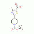 4-Methyl-2-[1-(tert-butoxycarbonyl)piperid-4-yl]-1,3-thiazole-5-carboxylic acid , 97%